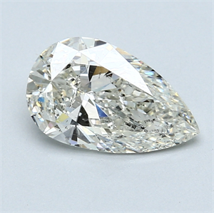 Picture of 1.50 Carats, Pear Diamond with  Cut, J Color, SI2 Clarity and Certified by GIA
