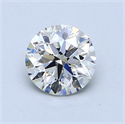 0.90 Carats, Round Diamond with Very Good Cut, I Color, SI1 Clarity and Certified by GIA