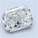 1.50 Carats, Radiant Diamond with  Cut, H Color, VS1 Clarity and Certified by GIA