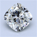 1.90 Carats, Cushion Diamond with  Cut, I Color, VS1 Clarity and Certified by GIA