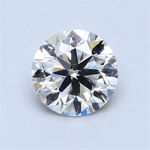 Picture of 0.90 Carats, Round Diamond with Very Good Cut, H Color, SI1 Clarity and Certified by GIA