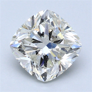 Picture of 1.51 Carats, Cushion Diamond with  Cut, J Color, SI2 Clarity and Certified by GIA