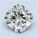 1.80 quilates, Del cojín Diamante , Color J, claridad SI1 y certificado por GIA