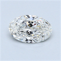 0.70 Carats, Oval Diamond with  Cut, E Color, VS2 Clarity and Certified by GIA