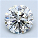 2.01 Carats, Round Diamond with Excellent Cut, I Color, SI1 Clarity and Certified by GIA