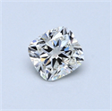 0.50 Carats, Cushion Diamond with  Cut, I Color, VS1 Clarity and Certified by GIA