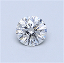 0.51 quilates, Redondo Diamante , Color E, claridad I2 y certificado por GIA