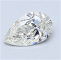 1.00 Carats, Pear Diamond with  Cut, H Color, SI2 Clarity and Certified by IGI
