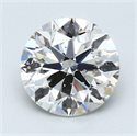 2.23 Carats, Round Diamond with Excellent Cut, F Color, SI1 Clarity and Certified by EGL