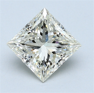 Picture of 1.69 Carats, Princess Diamond with  Cut, L Color, SI1 Clarity and Certified by GIA