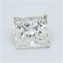 1.01 Carats, Princess Diamond with  Cut, H Color, SI1 Clarity and Certified by GIA