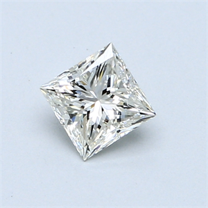 Picture of 0.50 Carats, Princess Diamond with  Cut, J Color, VS1 Clarity and Certified by GIA