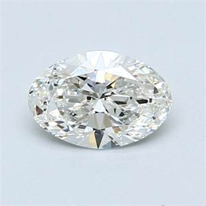 Picture of 0.70 Carats, Oval Diamond with  Cut, H Color, IF Clarity and Certified by GIA