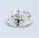 0.72 quilates, Ovalado Diamante , Color D, claridad VS1 y certificado por GIA