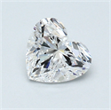 0.73 Carats, Heart Diamond with  Cut, D Color, VS1 Clarity and Certified by GIA