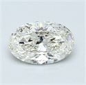 0.71 Carats, Oval Diamond with  Cut, I Color, SI2 Clarity and Certified by GIA