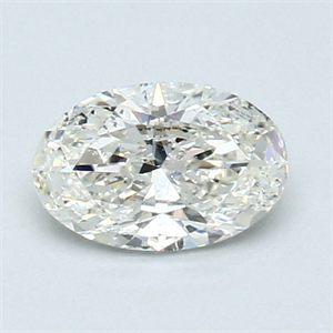 Picture of 0.71 Carats, Oval Diamond with  Cut, I Color, SI2 Clarity and Certified by GIA