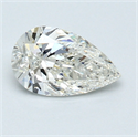 0.70 Carats, Pear Diamond with  Cut, I Color, SI1 Clarity and Certified by GIA