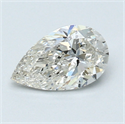 0.70 Carats, Pear Diamond with  Cut, I Color, SI2 Clarity and Certified by GIA