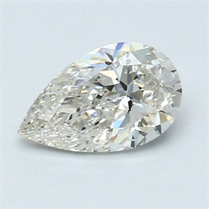 Picture of 0.70 Carats, Pear Diamond with  Cut, I Color, SI2 Clarity and Certified by GIA