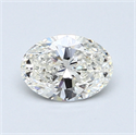 0.70 Carats, Oval Diamond with  Cut, I Color, VS2 Clarity and Certified by GIA