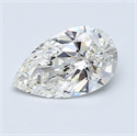 1.05 quilates, De pera Diamante , Color H, claridad SI1 y certificado por GIA