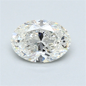 Picture of 0.91 Carats, Oval Diamond with  Cut, H Color, SI1 Clarity and Certified by GIA