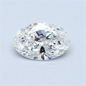 Picture of 0.60 Carats, Oval Diamond with  Cut, E Color, SI1 Clarity and Certified by GIA