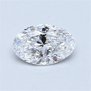Picture of 0.61 Carats, Oval Diamond with  Cut, D Color, VS2 Clarity and Certified by GIA