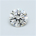 0.59 Carats, Round Diamond with Excellent Cut, I Color, SI2 Clarity and Certified by GIA