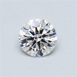 Picture of 0.40 Carats, Round Diamond with Excellent Cut, F Color, I1 Clarity and Certified by GIA