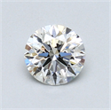 0.60 Carats, Round Diamond with Excellent Cut, H Color, VS1 Clarity and Certified by GIA