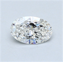 0.60 Carats, Oval Diamond with  Cut, F Color, VS1 Clarity and Certified by GIA