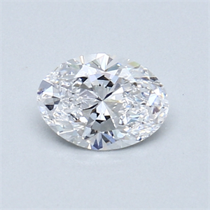 Picture of 0.46 Carats, Oval Diamond with  Cut, D Color, SI1 Clarity and Certified by GIA