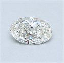 0.56 Carats, Oval Diamond with  Cut, G Color, VS2 Clarity and Certified by GIA