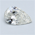 0.61 Carats, Pear Diamond with  Cut, J Color, SI1 Clarity and Certified by GIA