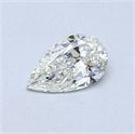 0.40 Carats, Pear Diamond with  Cut, H Color, SI1 Clarity and Certified by GIA