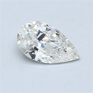Picture of 0.50 Carats, Pear Diamond with  Cut, H Color, I1 Clarity and Certified by GIA