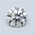 0.70 Carats, Round Diamond with Excellent Cut, G Color, SI1 Clarity and Certified by GIA