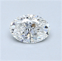0.70 Carats, Oval Diamond with  Cut, E Color, SI2 Clarity and Certified by GIA