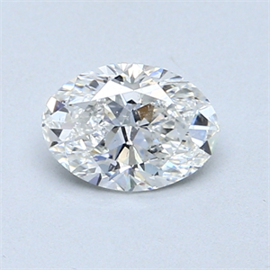 Picture of 0.70 Carats, Oval Diamond with  Cut, E Color, SI2 Clarity and Certified by GIA