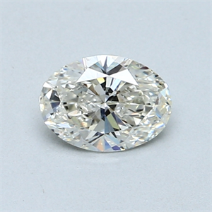 Picture of 0.62 Carats, Oval Diamond with  Cut, I Color, SI1 Clarity and Certified by GIA