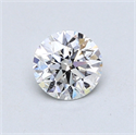 0.60 Carats, Round Diamond with Excellent Cut, E Color, SI1 Clarity and Certified by GIA