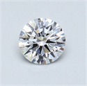 0.53 quilates, Redondo Diamante , Color E, claridad VS2 y certificado por GIA
