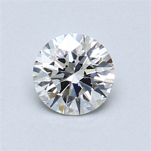Picture of 0.54 Carats, Round Diamond with Excellent Cut, H Color, SI1 Clarity and Certified by GIA
