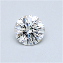 0.50 quilates, Redondo Diamante , Color H, claridad SI2 y certificado por GIA