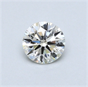 0.50 quilates, Redondo Diamante , Color J, claridad SI1 y certificado por GIA