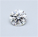 0.40 quilates, Redondo Diamante , Color F, claridad SI2 y certificado por GIA
