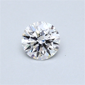 Picture of 0.40 Carats, Round Diamond with Excellent Cut, F Color, SI2 Clarity and Certified by GIA