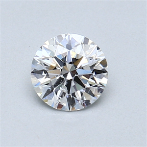 Picture of 0.50 Carats, Round Diamond with Excellent Cut, E Color, I1 Clarity and Certified by GIA